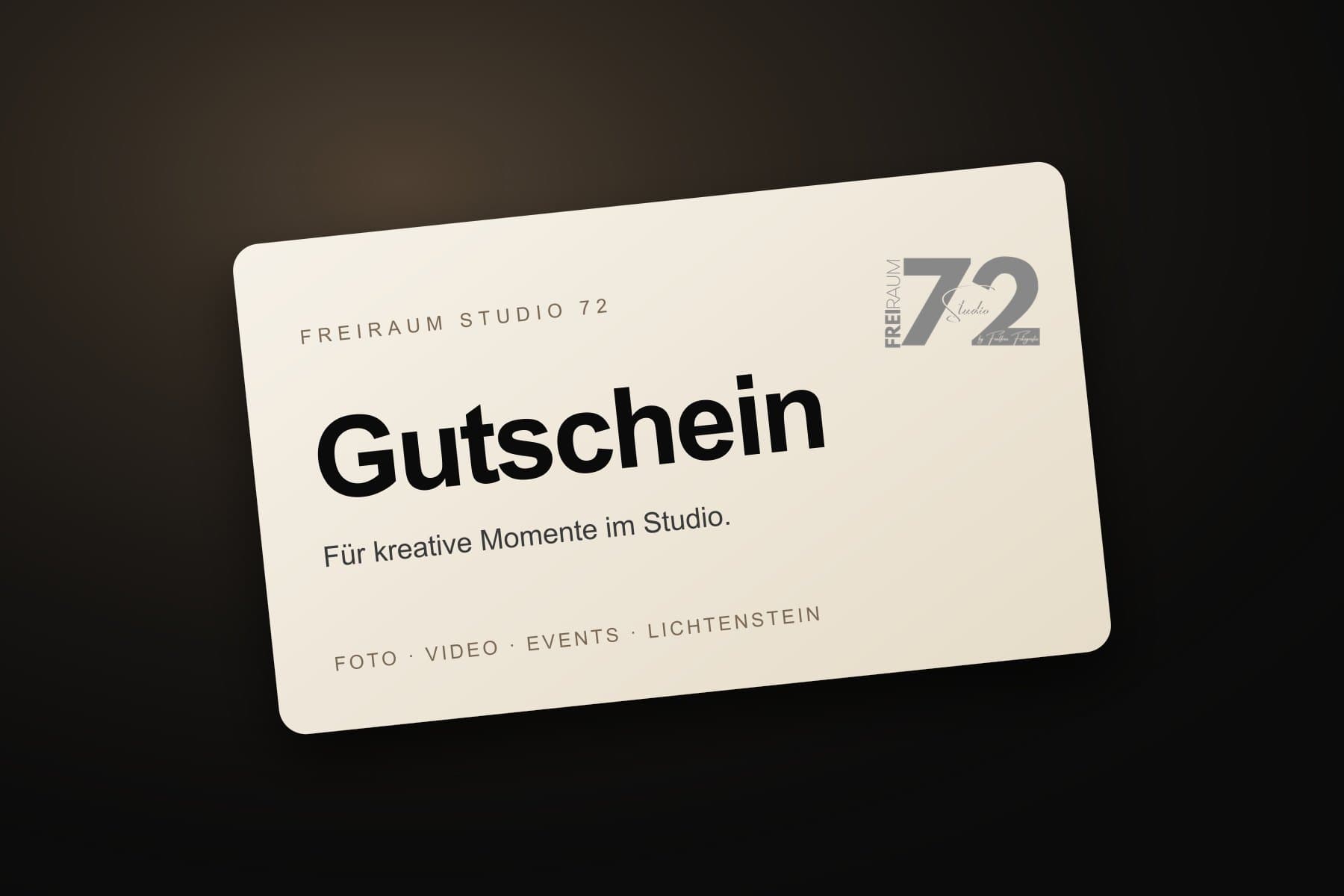 Gutschein für das Freiraum Studio 72